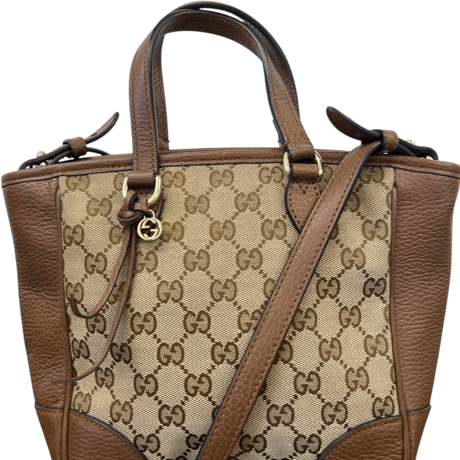 Women's Gg Supreme Bree Satchel Bag Brown - Photo 11