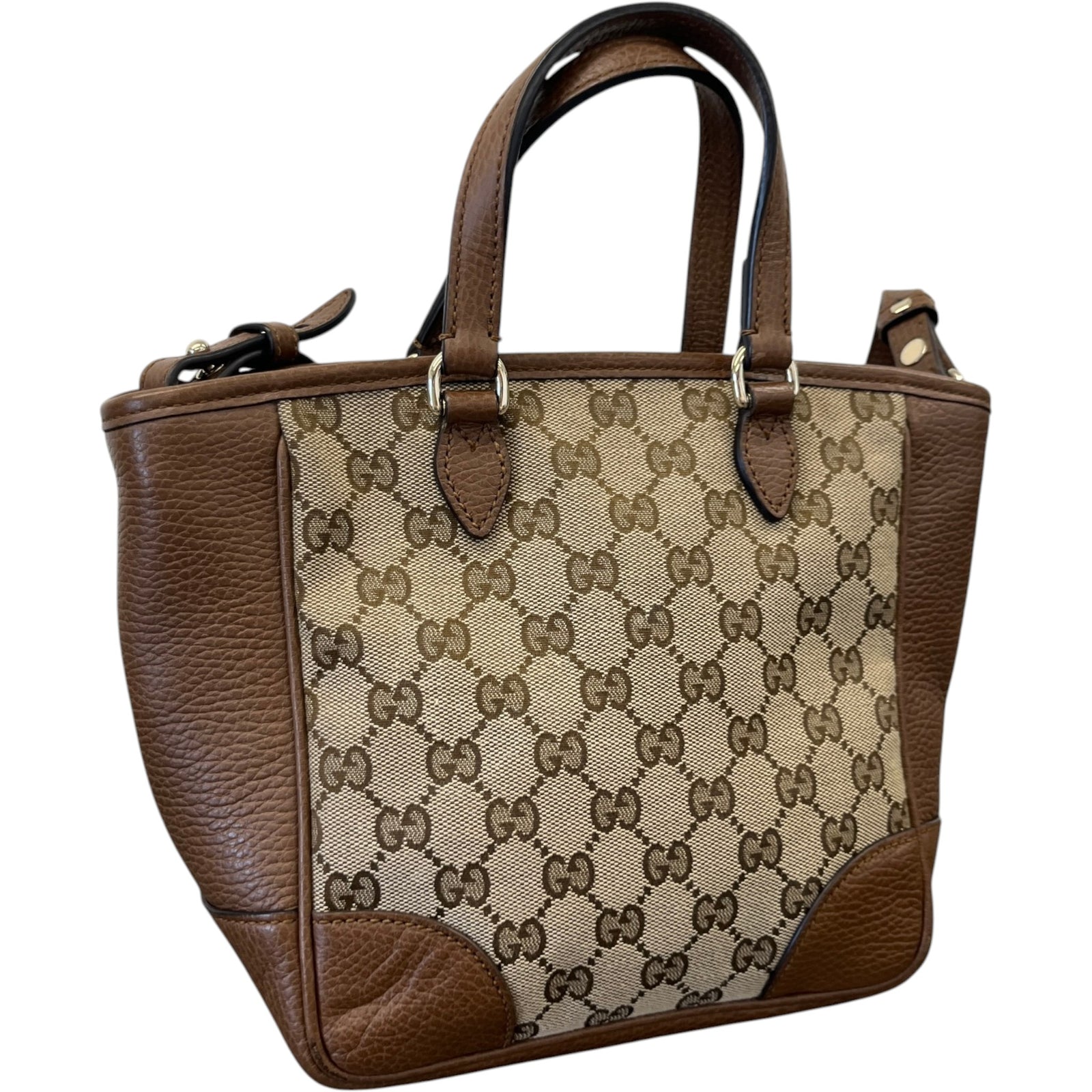 Women's Gg Supreme Bree Satchel Bag Brown - Photo 8