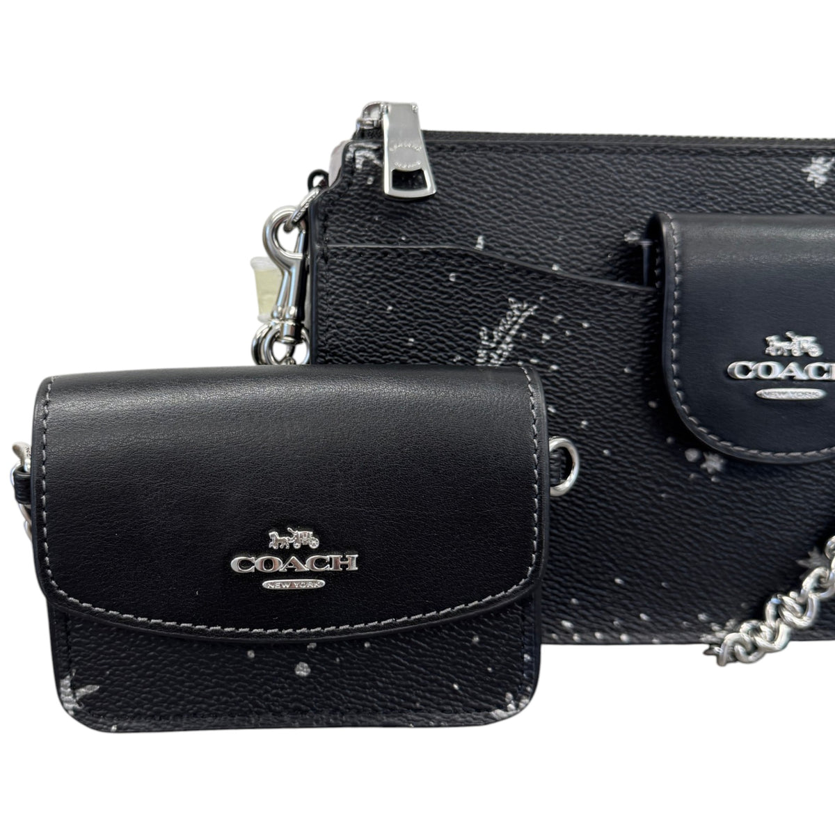 Women's Poppy Star Print Crossbody Bag Black - Photo 11