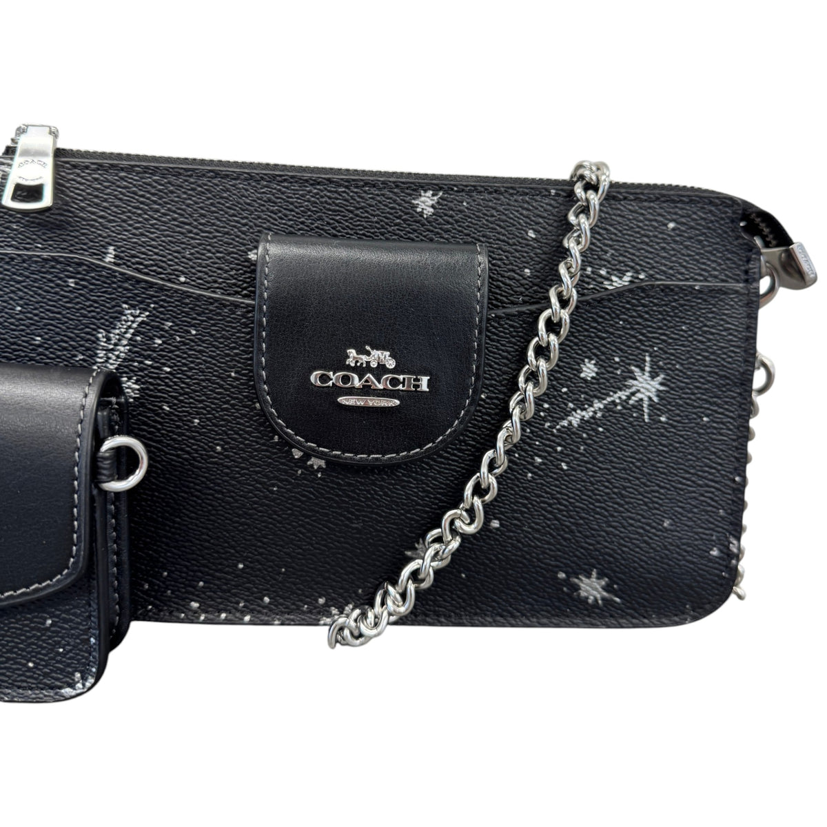 Women's Poppy Star Print Crossbody Bag Black - Photo 10