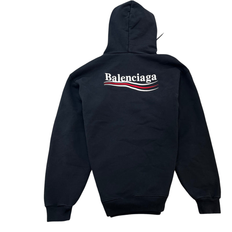 Men's Embroidered Logo Hoodie Black Size XXS