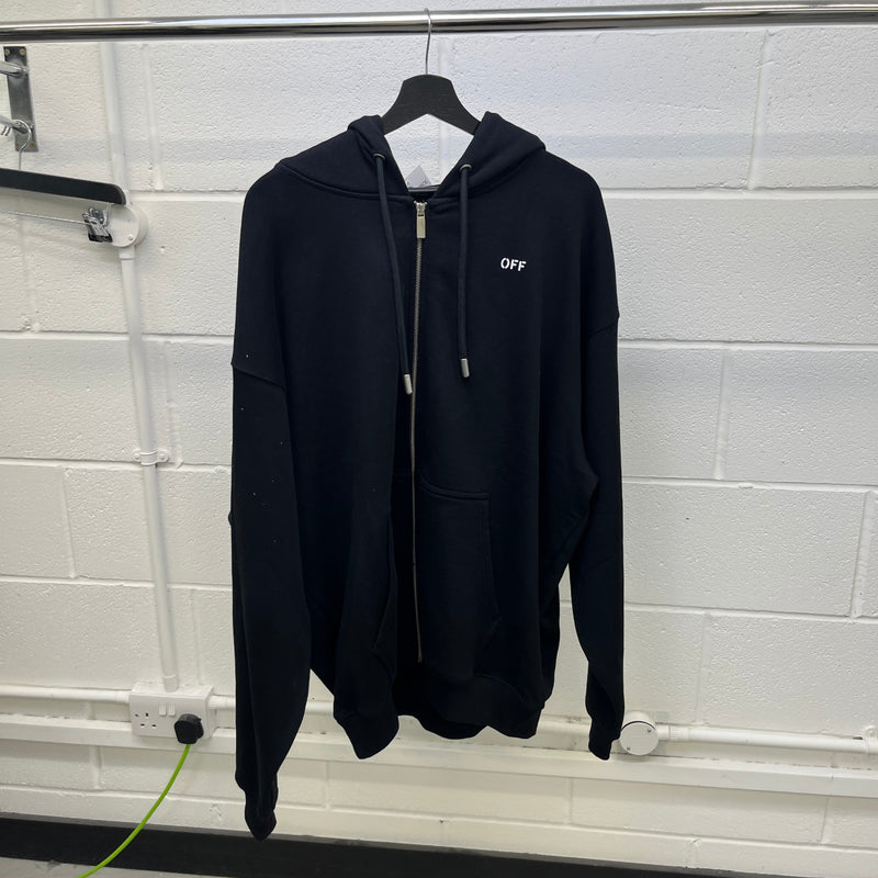 Men's Virgil Abloh Hoodie Black Size XL