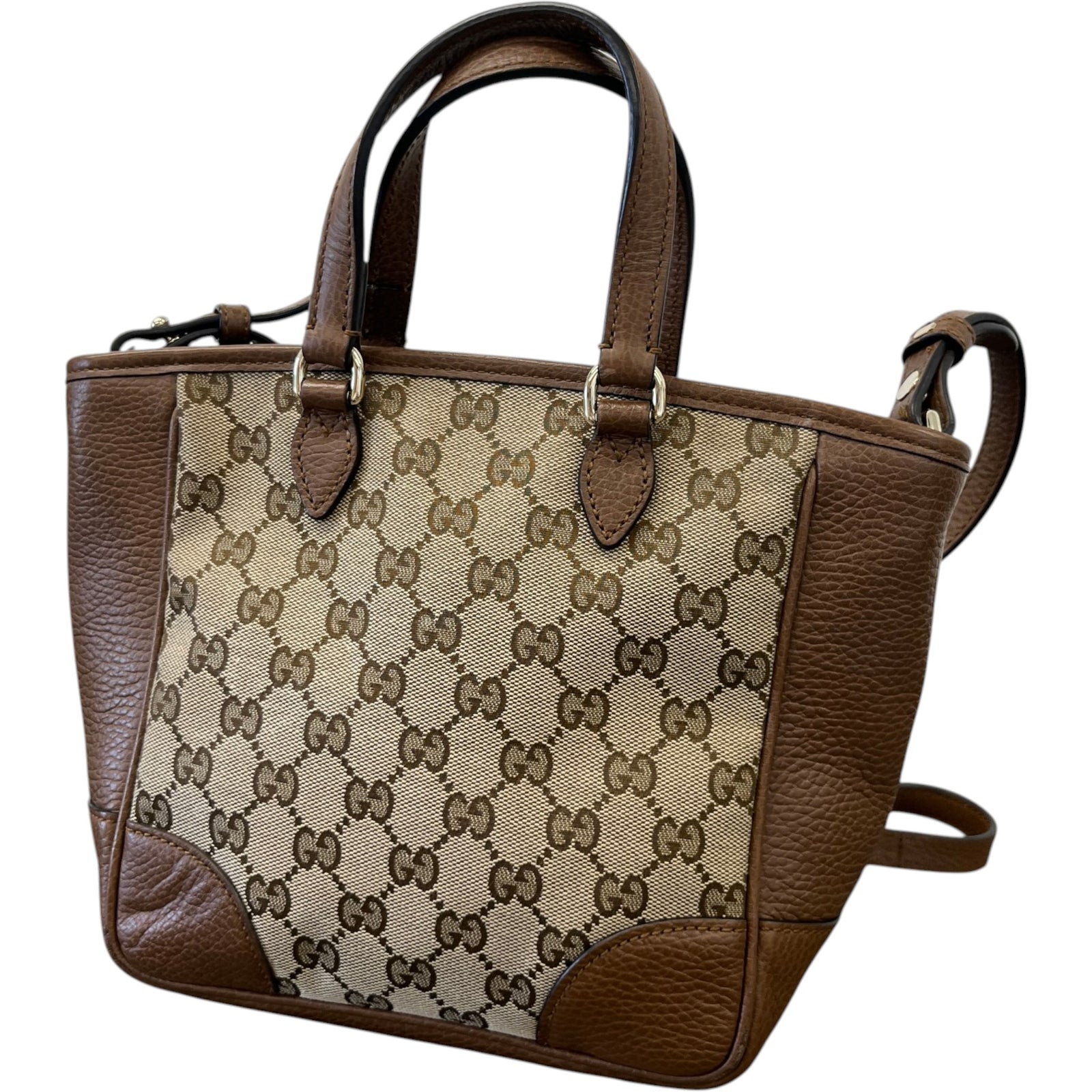 Women's Gg Supreme Bree Satchel Bag Brown - Photo 9