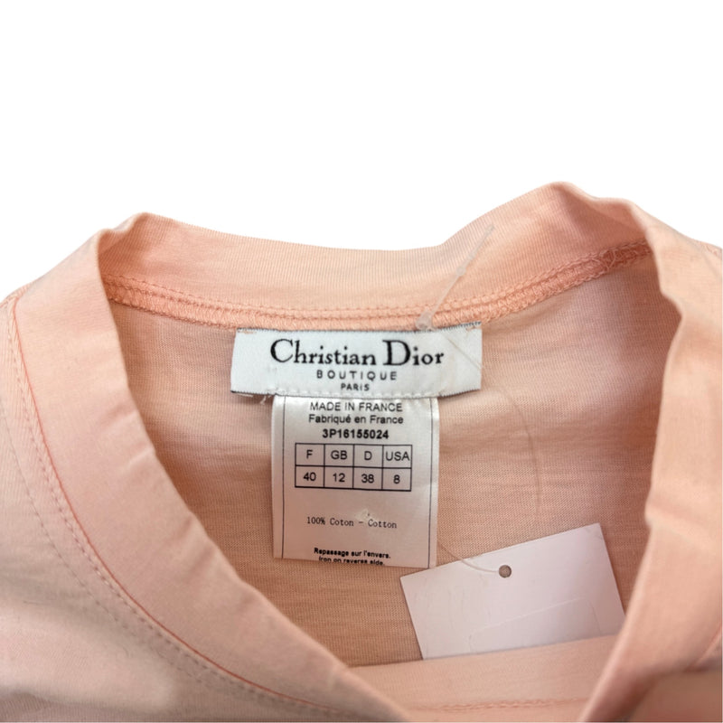 Women's Denim Logo Print T-Shirt Pink Size L / UK 12