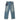 Men's Logo Patch Jeans Blue Size Waist 30"
