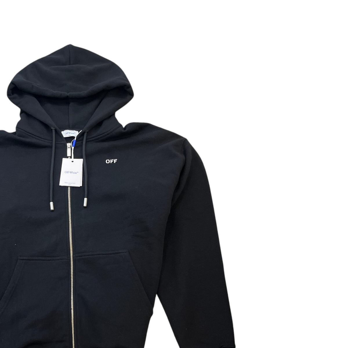 Men's Virgil Abloh Hoodie Black Size XL - Photo 3