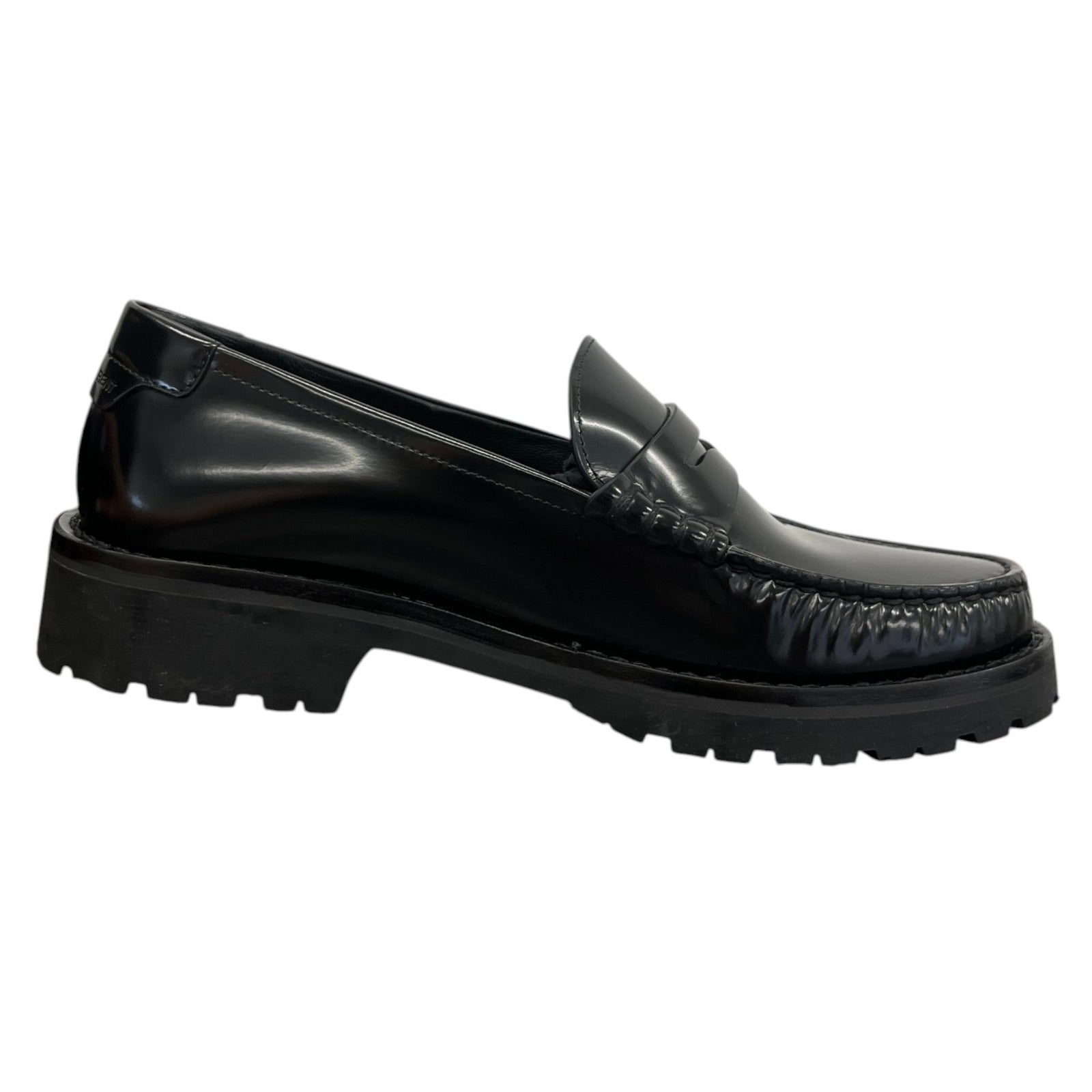 Women's Penny Loafers Black Size EU 37 / UK 4 - Photo 4