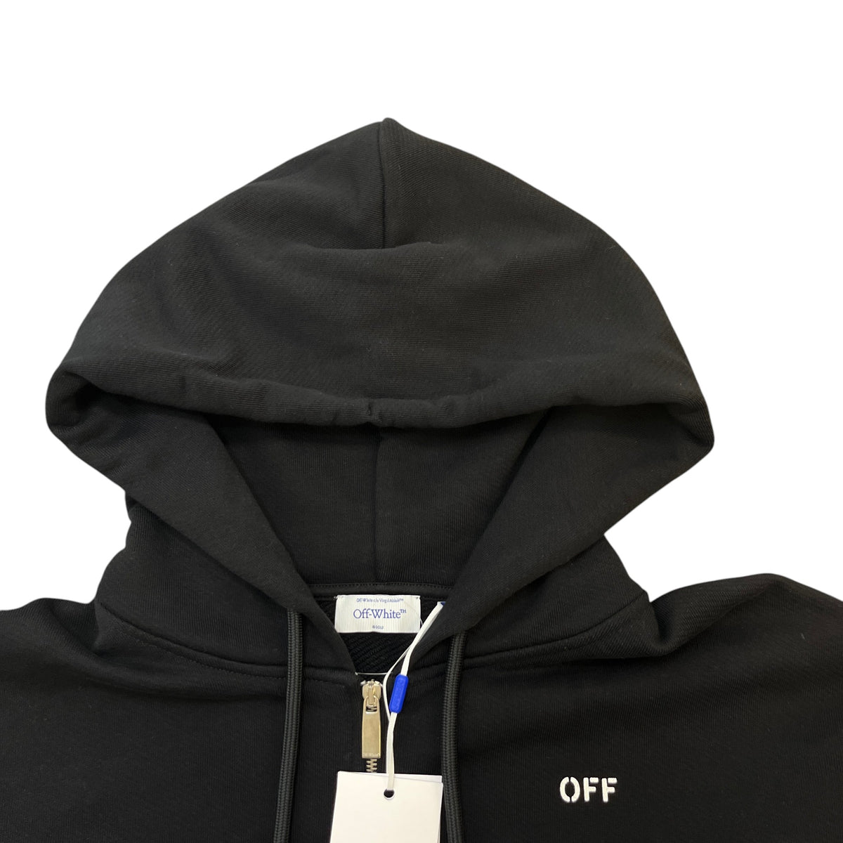 Men's Virgil Abloh Hoodie Black Size XL - Photo 5