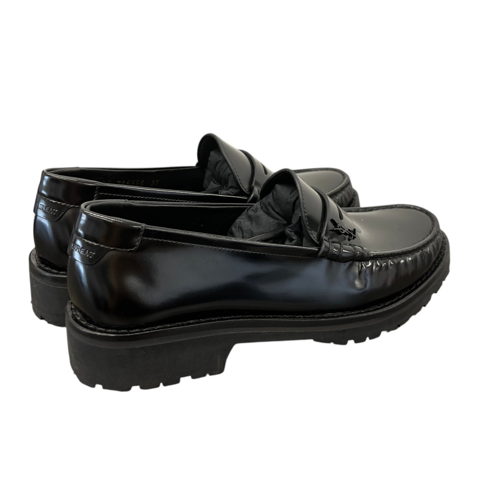 Women's Penny Loafers Black Size EU 37 / UK 4 - Photo 8