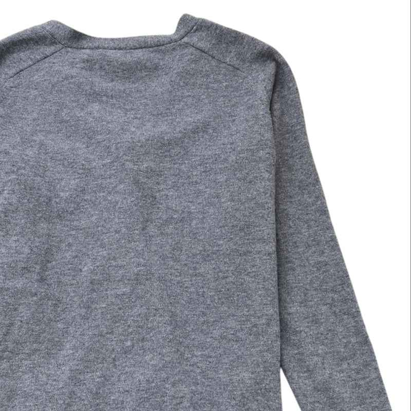 Men's Embroidered Logo Cardigan Grey Size S