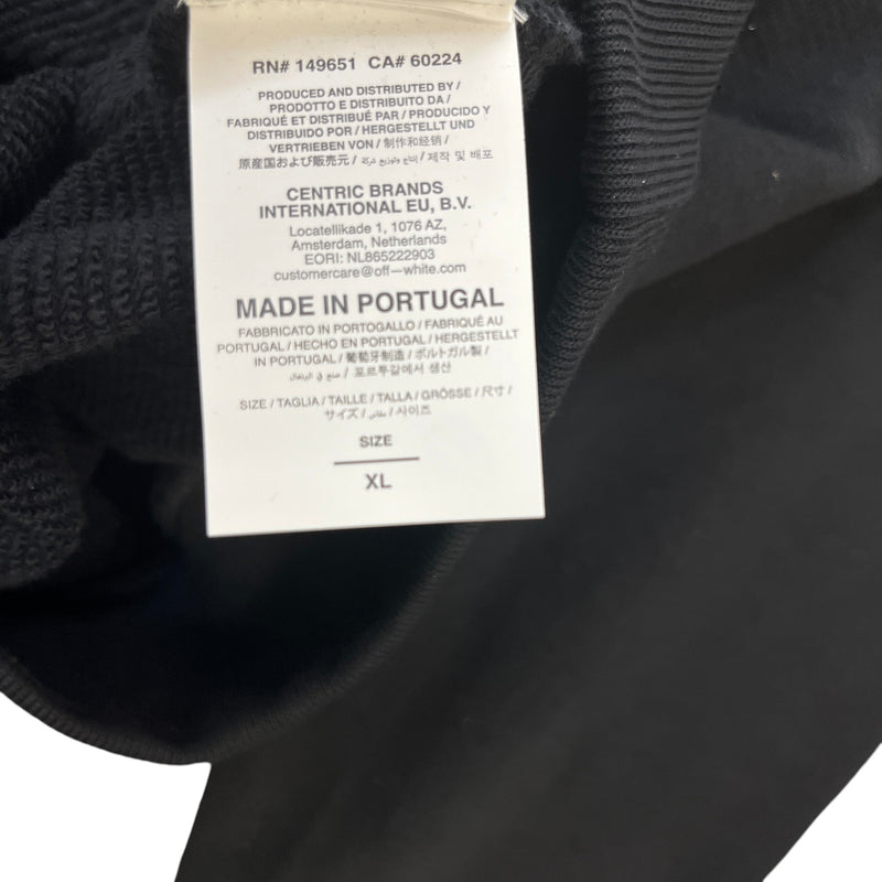 Men's Virgil Abloh Hoodie Black Size XL