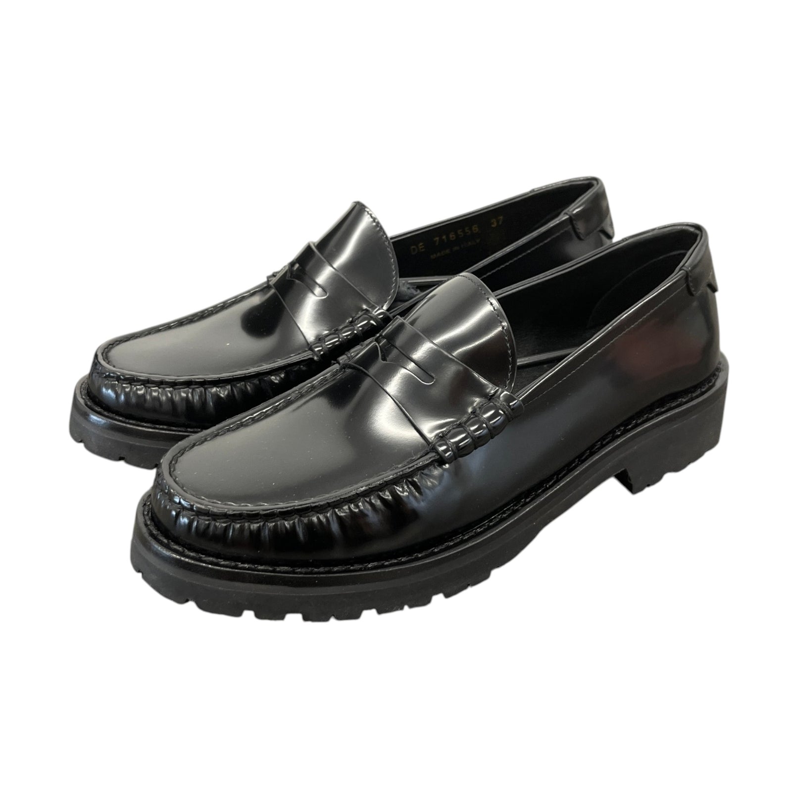 Women's Penny Loafers Black Size EU 37 / UK 4 - Photo 9