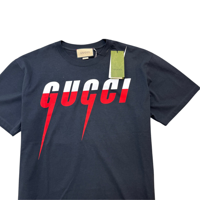 Men's Blade Logo Print T-Shirt Black Size M