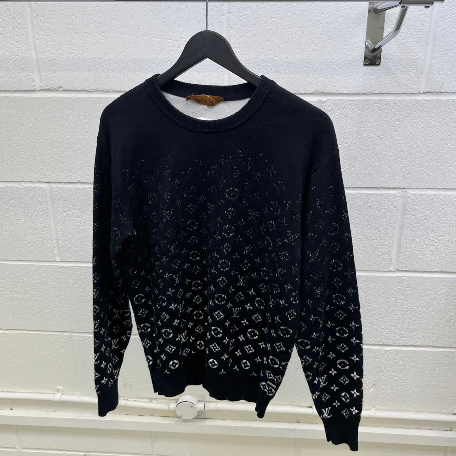 Men's Monogram Gradient Jumper Black Size S - Photo 8