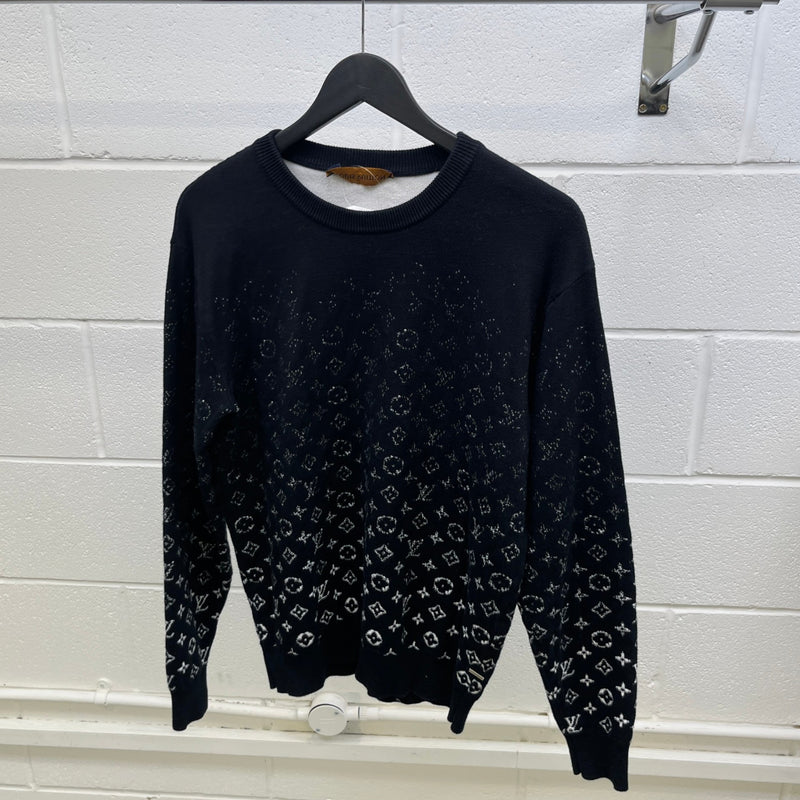 Men's Monogram Gradient Jumper Black Size S