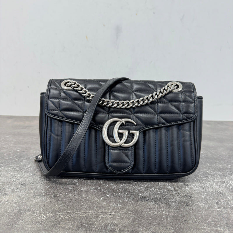 Women's GG Marmont Handbag Black
