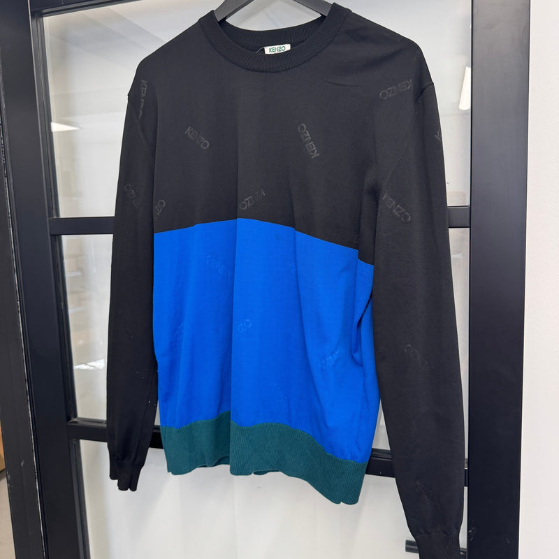 Men's Embroidered Logo Sweatshirt Black Size L