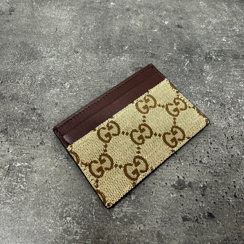 Men's Gg Supreme Card Holder Brown