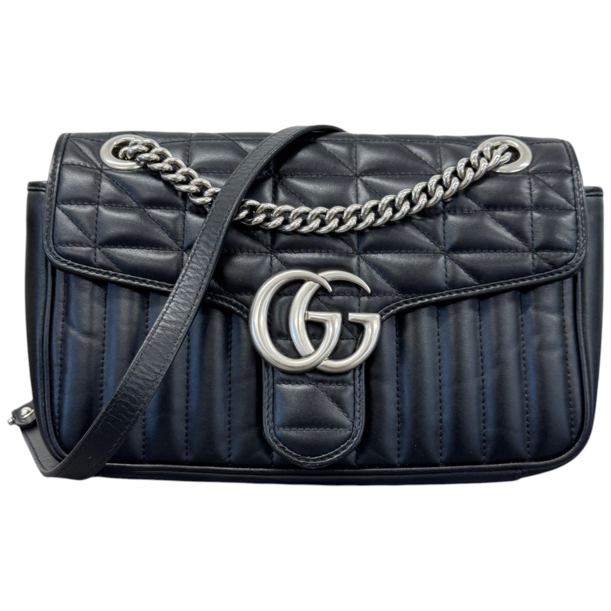 Women's GG Marmont Handbag Black - Photo 1