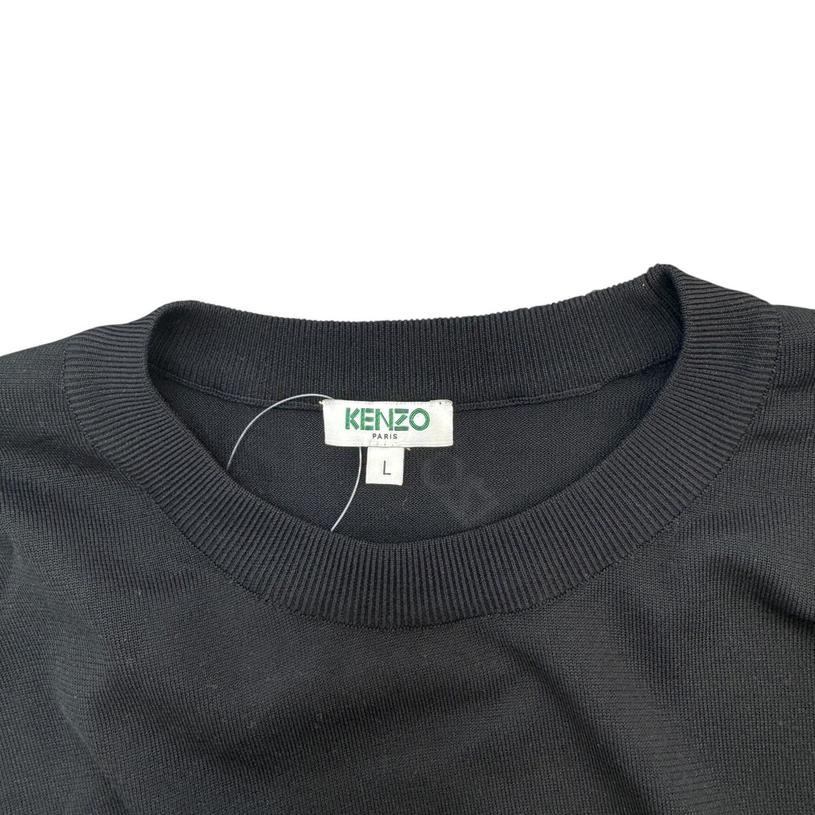 Men's Embroidered Logo Sweatshirt Black Size L - Photo 3