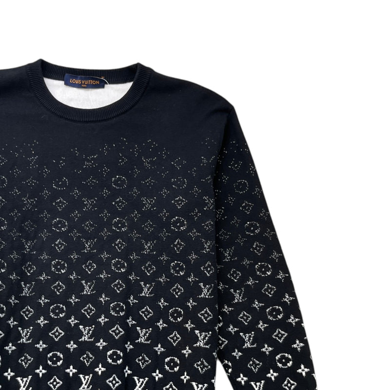Men's Monogram Gradient Jumper Black Size S