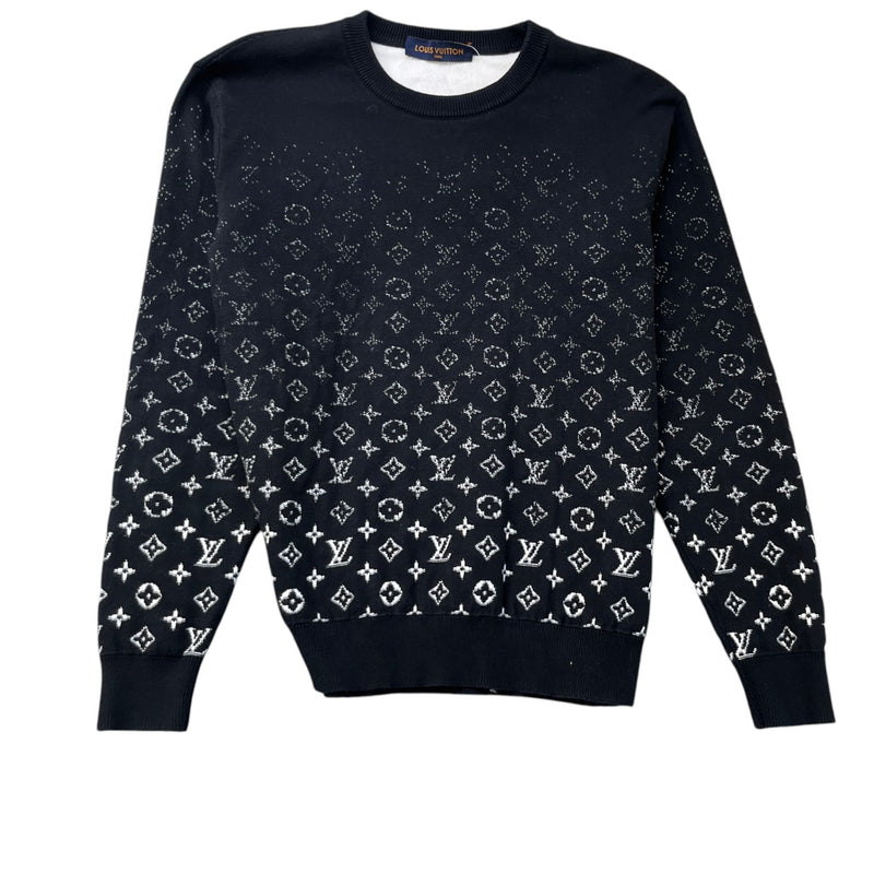 Men's Monogram Gradient Jumper Black Size S