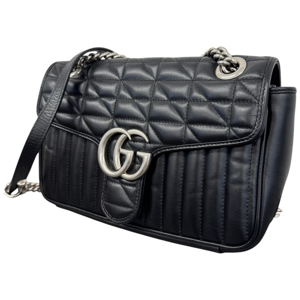 Women's GG Marmont Handbag Black - Photo 5