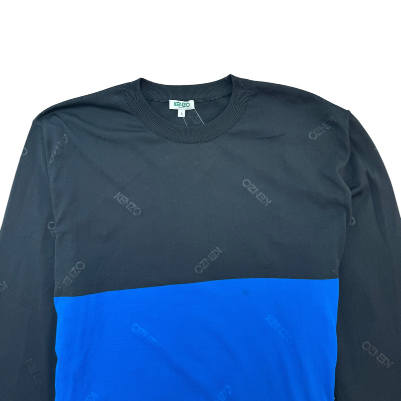 Men's Embroidered Logo Sweatshirt Black Size L