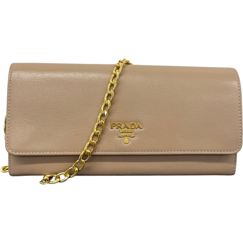 Women's Wallet On Chain Bag Beige