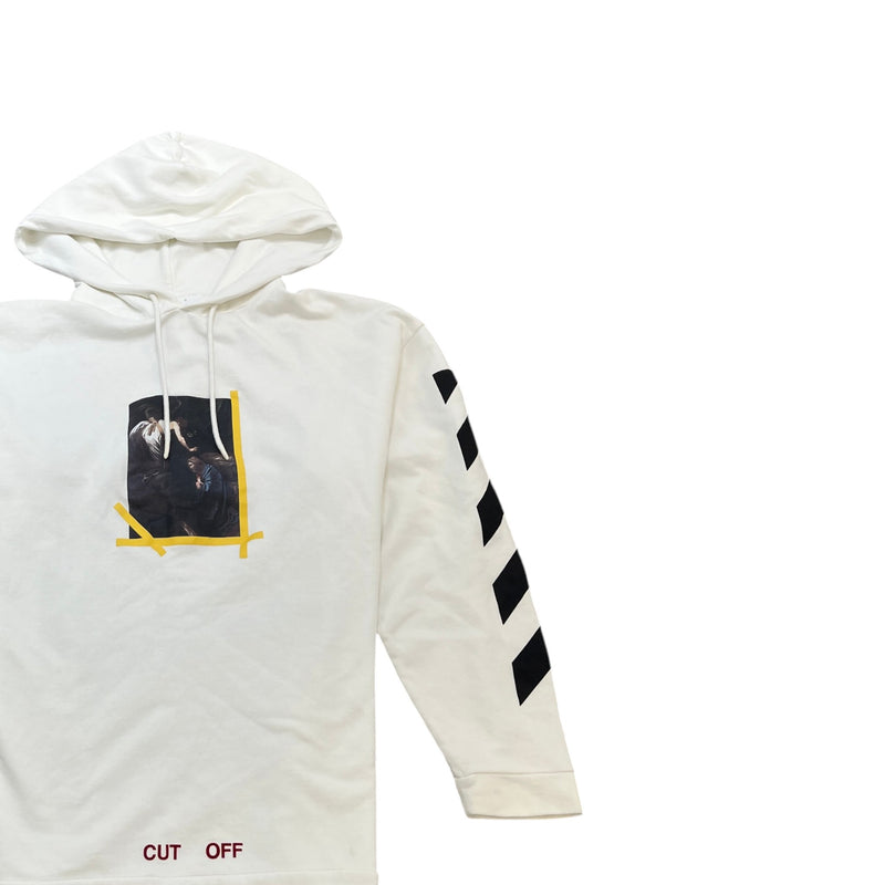 Men's Caravaggio Arrow Hoodie White Size M