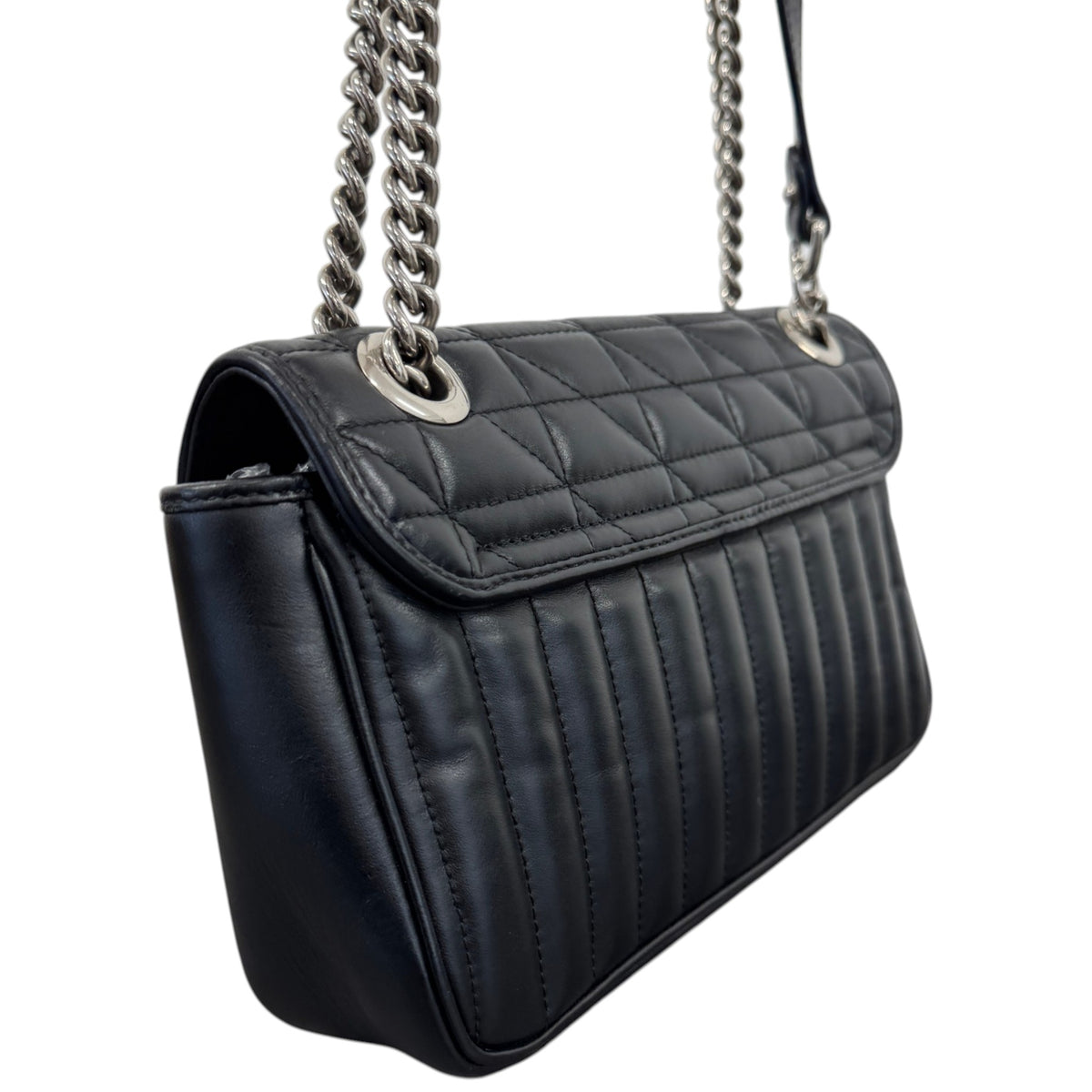 Women's GG Marmont Handbag Black - Photo 8
