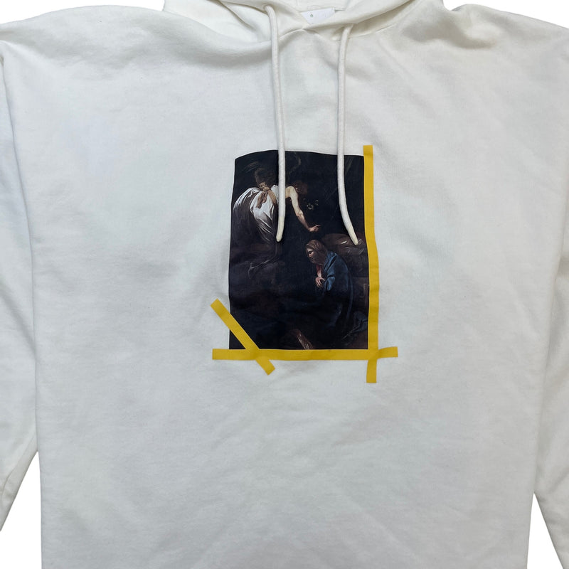 Men's Caravaggio Arrow Hoodie White Size M