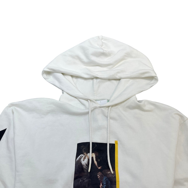Men's Caravaggio Arrow Hoodie White Size M