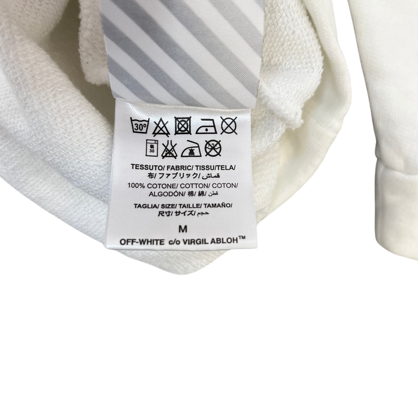 Men's Caravaggio Arrow Hoodie White Size M - Photo 10