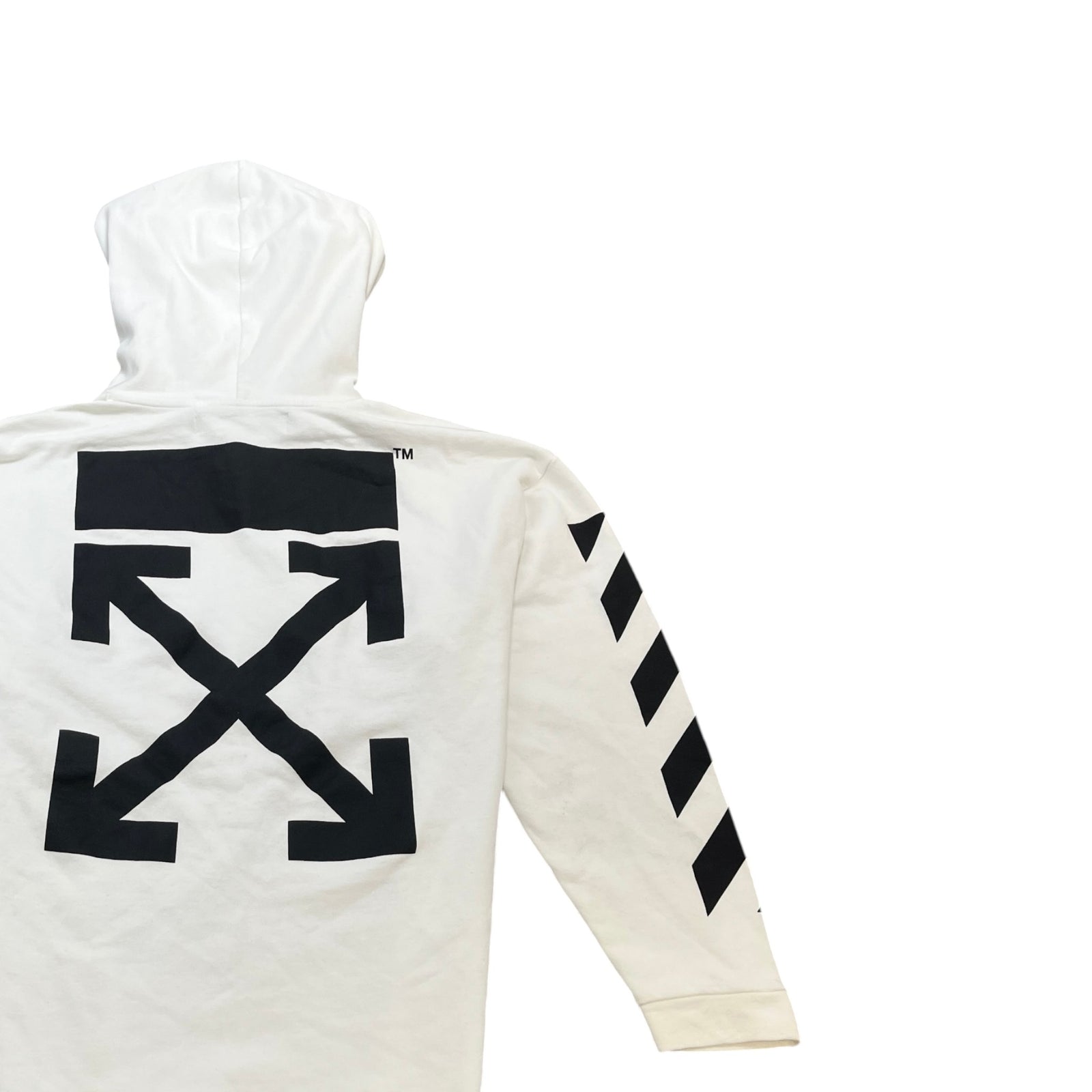 Men's Caravaggio Arrow Hoodie White Size M - Photo 4