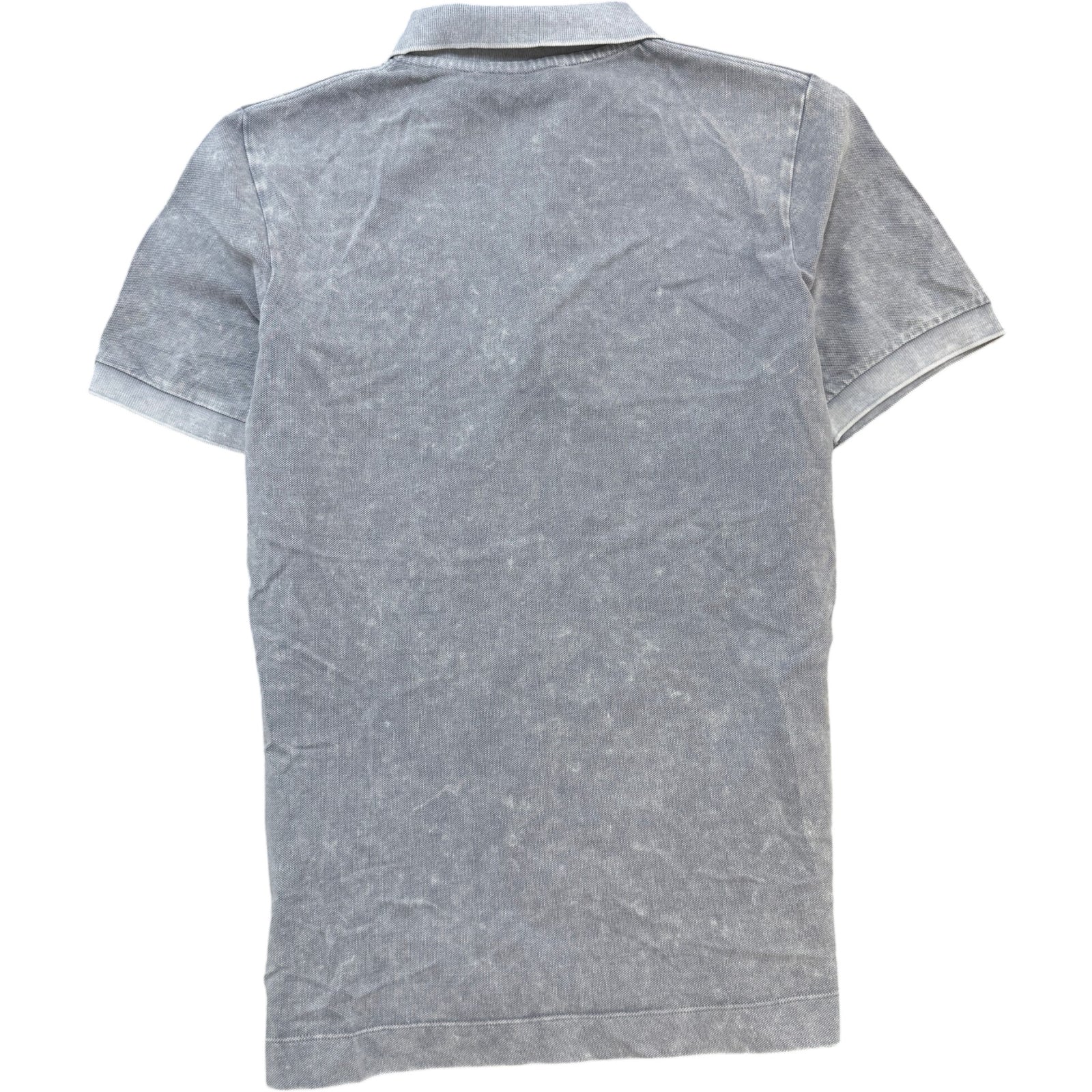Men's Embroidered Logo Polo Shirt Grey Size S - Photo 2