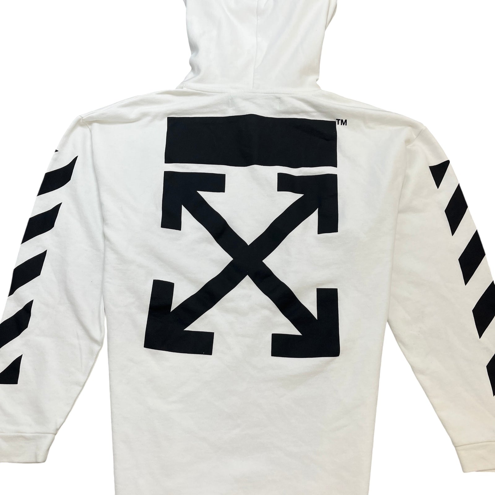 Men's Caravaggio Arrow Hoodie White Size M - Photo 5