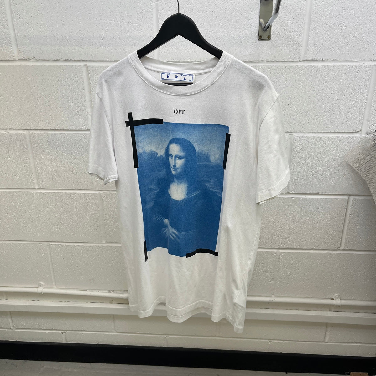 Men's Mona Lisa Graphic Print T-Shirt White Size L - Photo 8