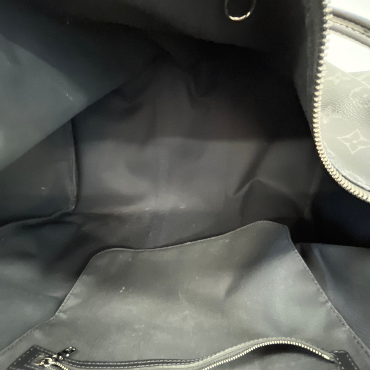Men's Monogram Eclipse Keepall Bandoulière 55 Travel Bag Black - Photo 15
