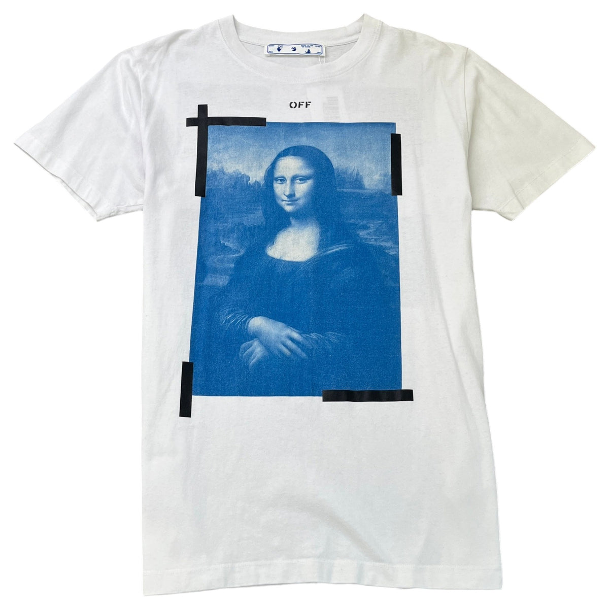Men's Mona Lisa Graphic Print T-Shirt White Size L - Photo 1