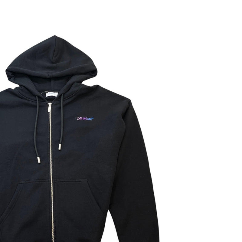 Men's Gradient Arrow Logo Hoodie Black Size M