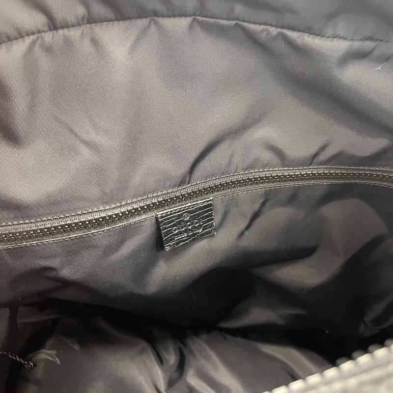 Men's Gg Supreme Travel Duffle Bag Black