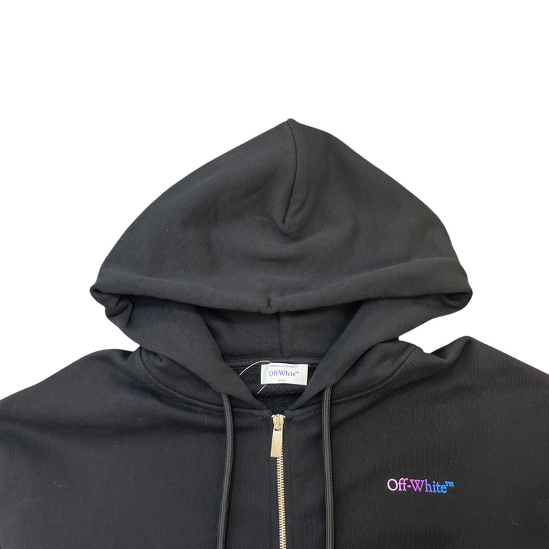Men's Gradient Arrow Logo Hoodie Black Size M