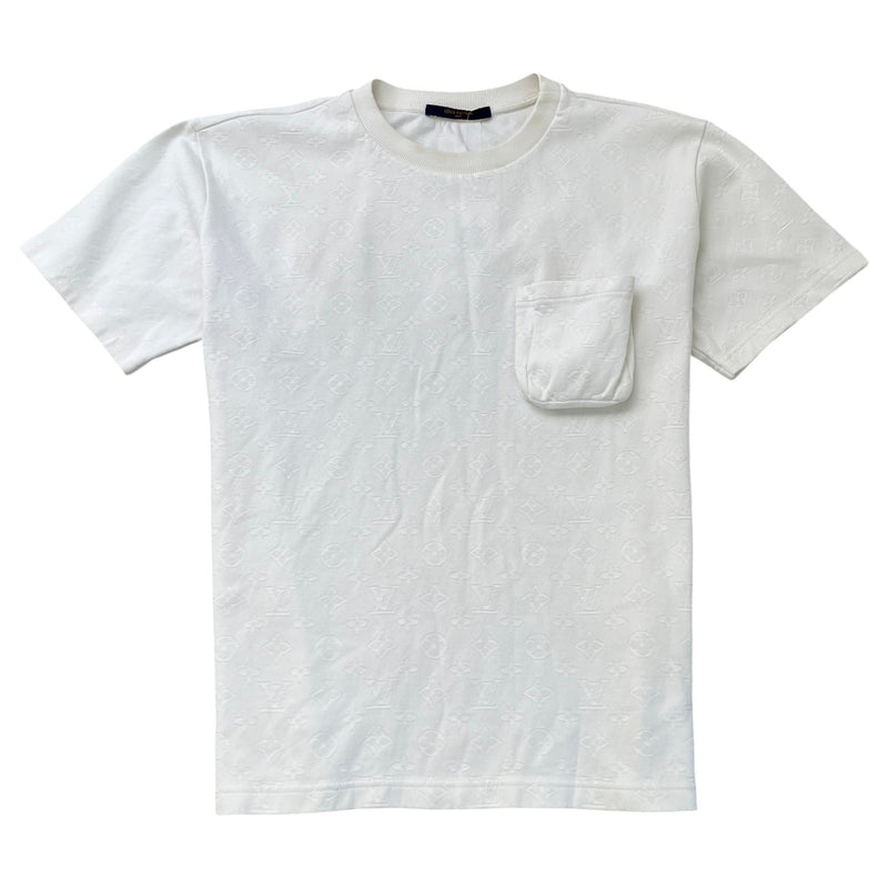 Men's Monogram 3D Pocket T-Shirt White Size L