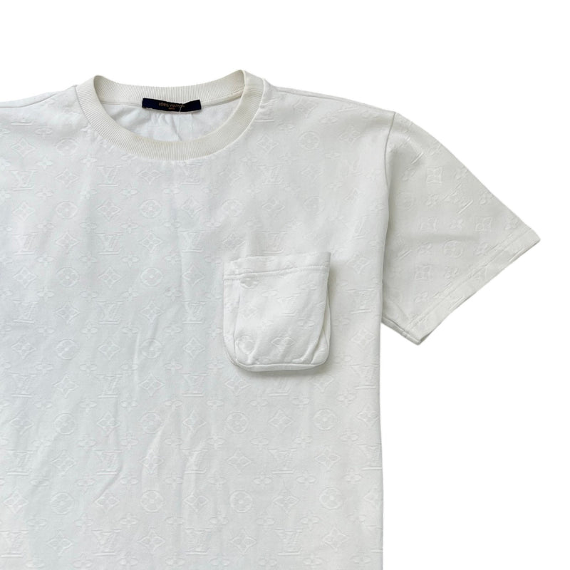 Men's Monogram 3D Pocket T-Shirt White Size L