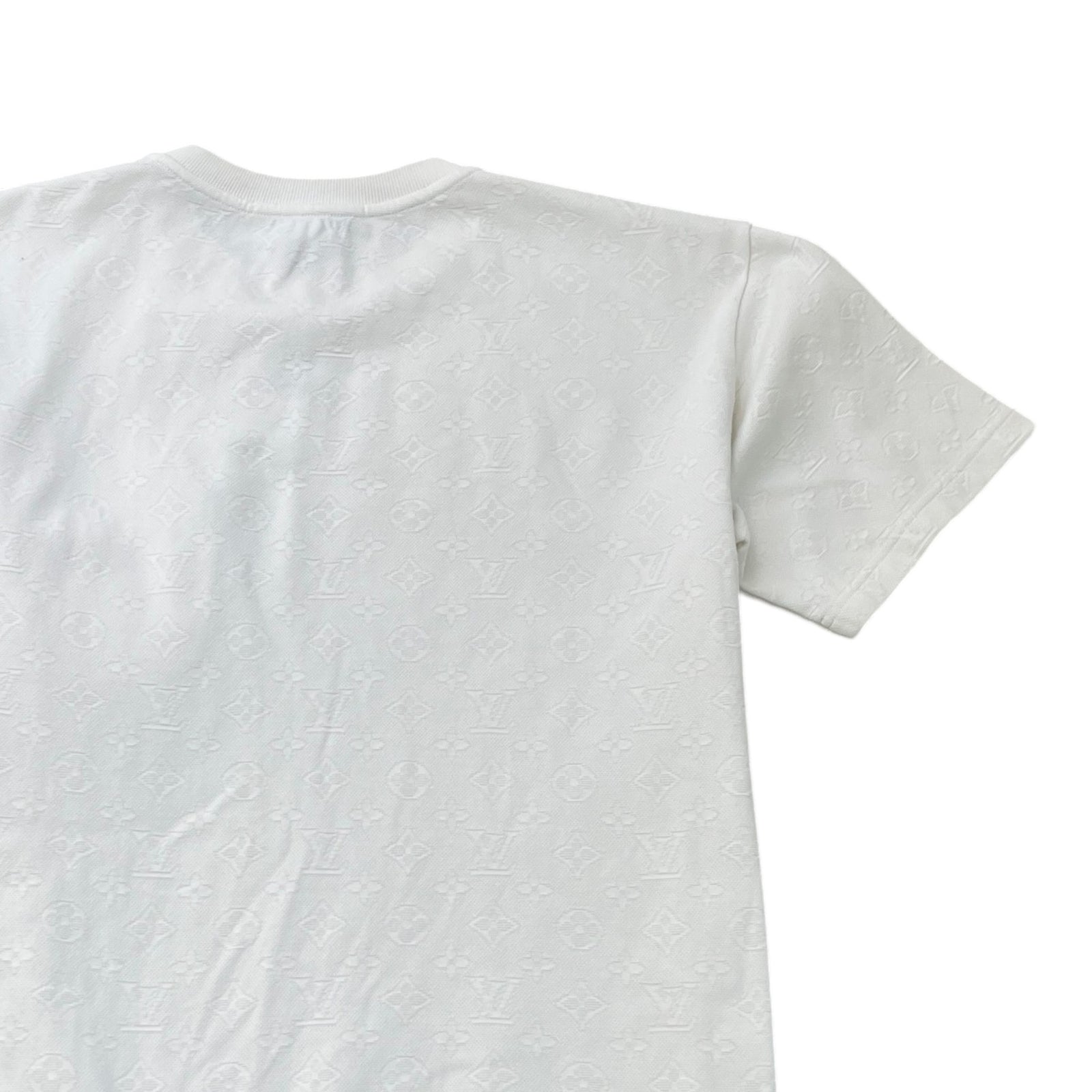 Men's Monogram 3D Pocket T-Shirt White Size L - Photo 4