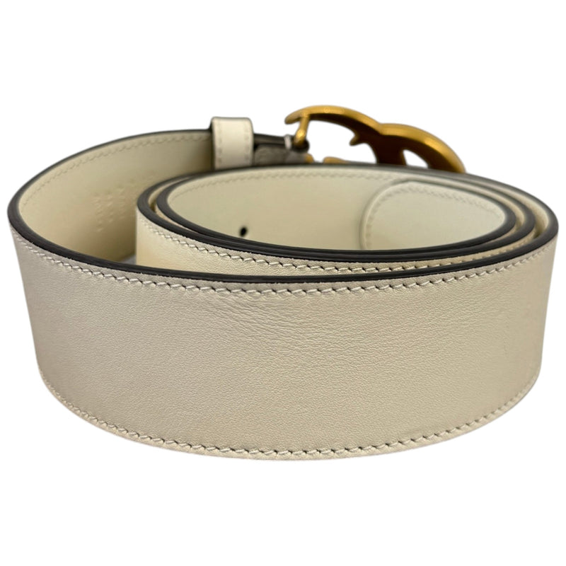 Women's GG Marmont Belt Cream Size W34