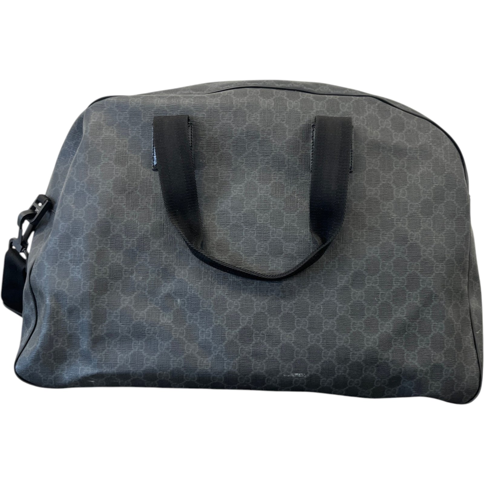 Men's Gg Supreme Travel Duffle Bag Black - Photo 2