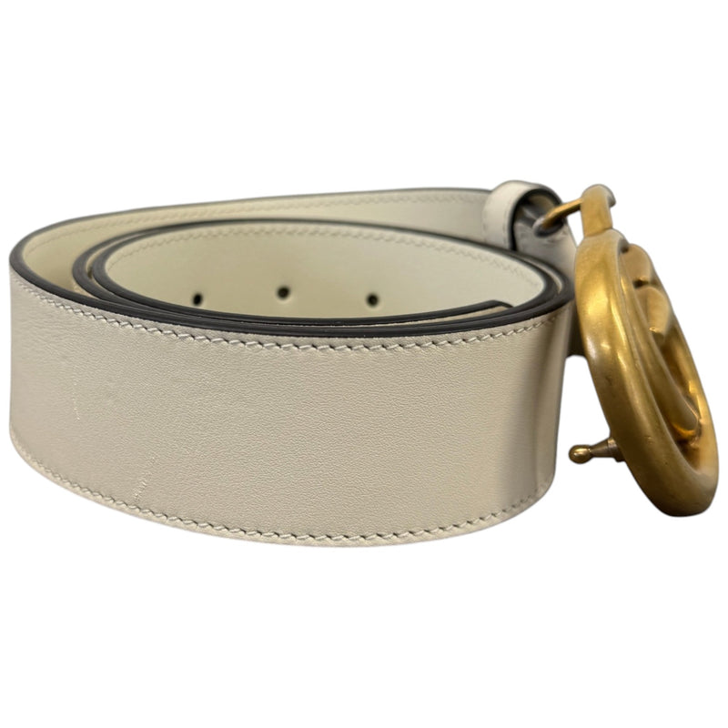 Women's GG Marmont Belt Cream Size W34