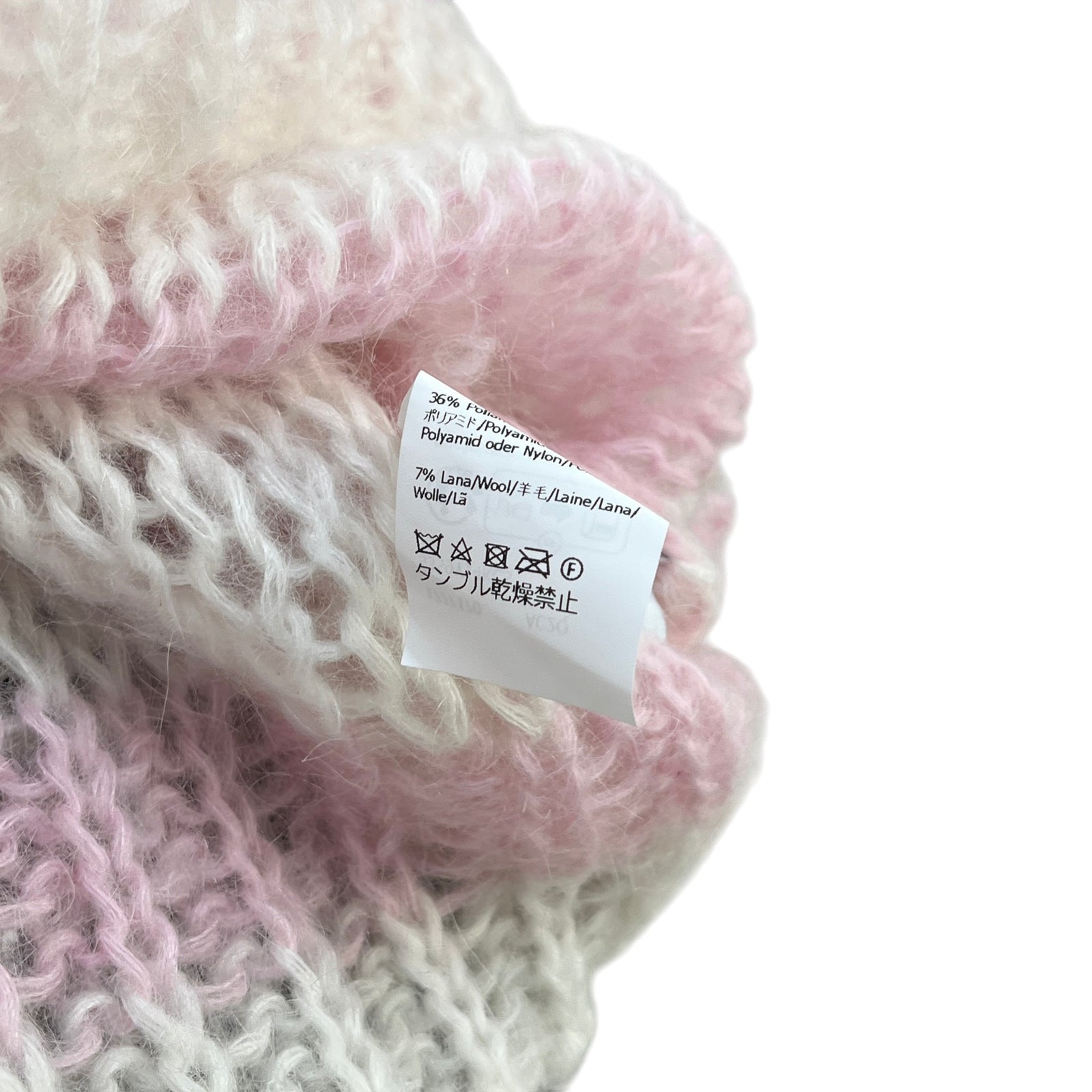 Women's Anagram Striped Open-Knit Jumper Pink Size L - Photo 7